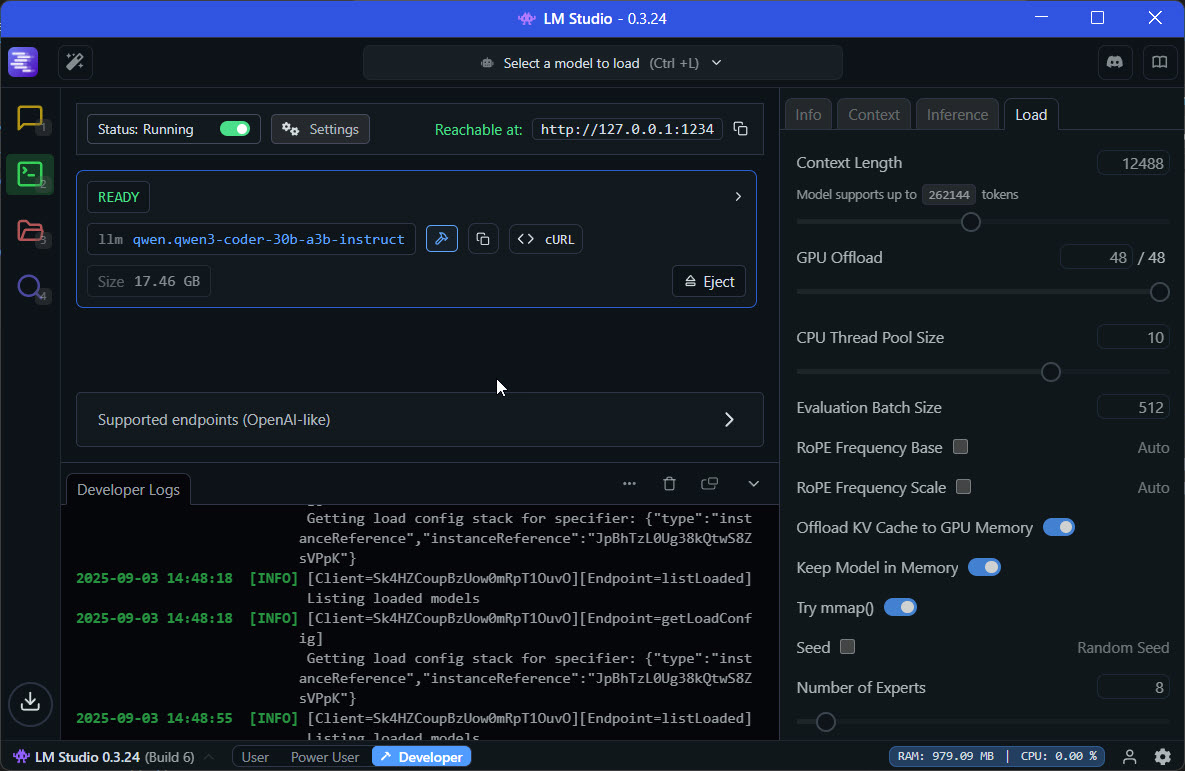 LM Studio Interface