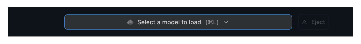 LM Studio model loader interface